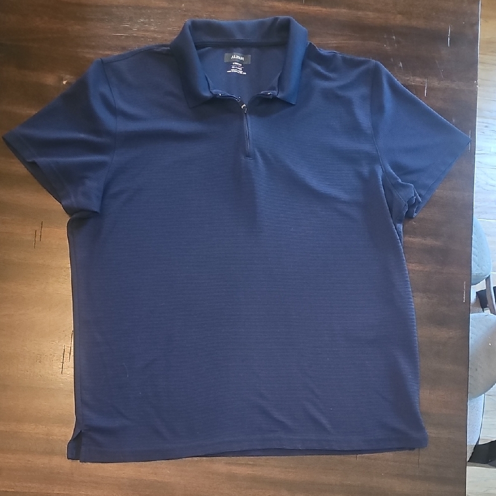 Alfani Blue Athletic Polo Shirt